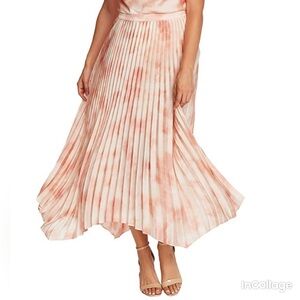 NWT Vince Camuto Vapor Whisper Pleated Skirt Pink